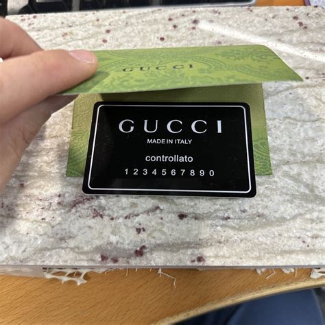 gucci fake ghetto|Gucci authenticity card.